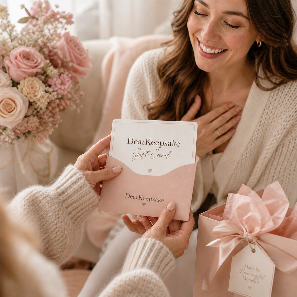Digital gift card for DearKeepsake keepsake necklace gifts