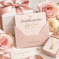 DearKeepsake digital gift card for meaningful message-card necklace gifts
